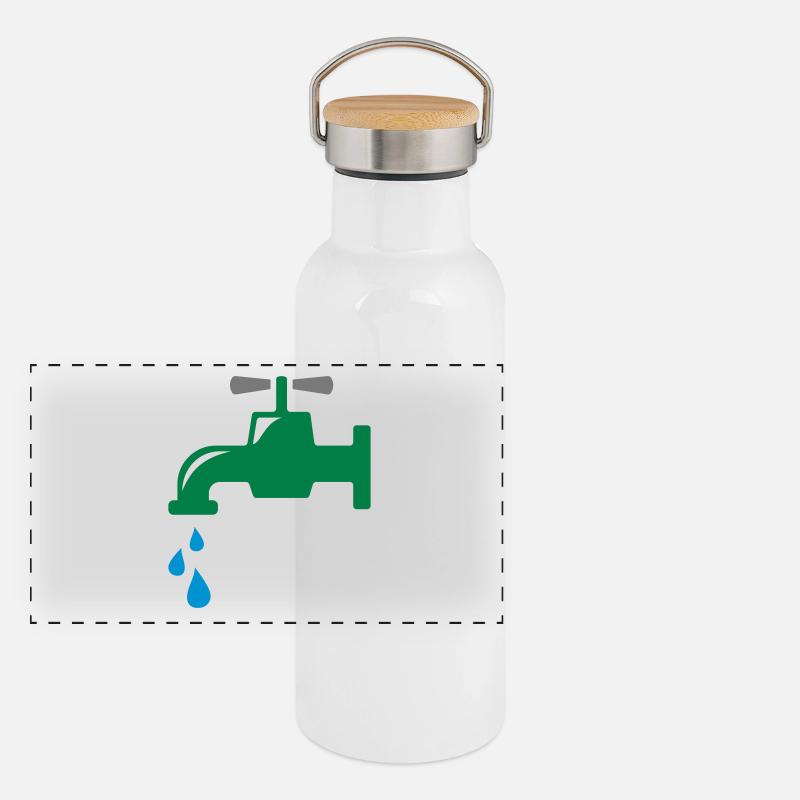 robinet Gourde isotherme avec bouchon en bambou