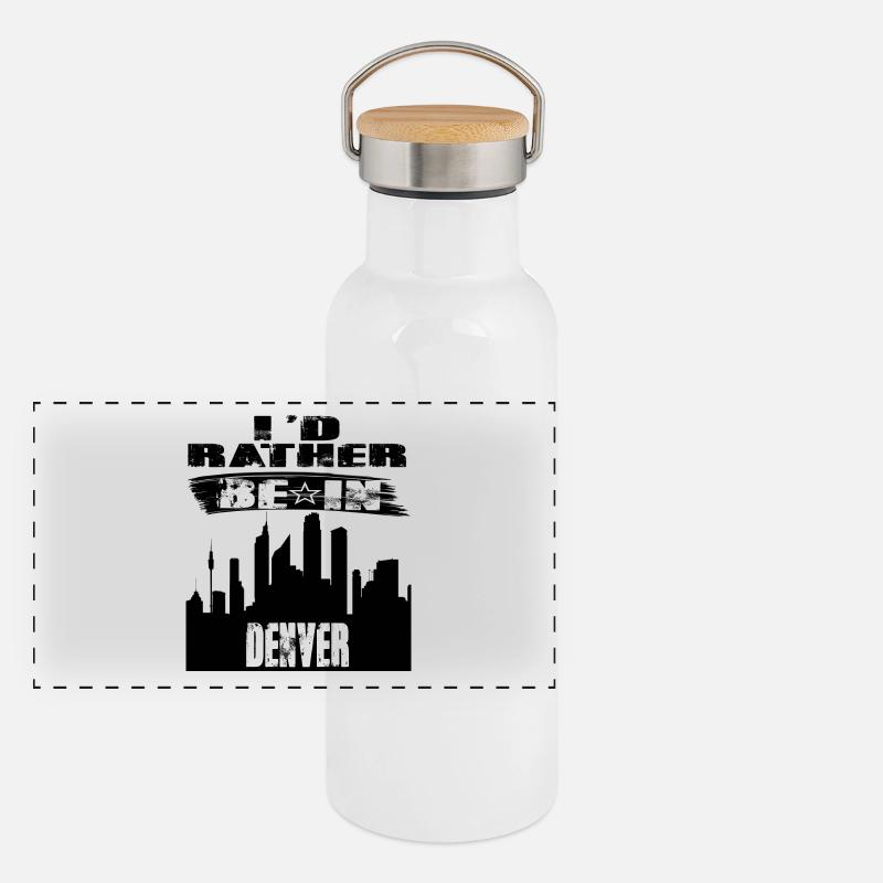 Gift Id rather be in Denver Panoramic Thermal Bottle with Bamboo Lid