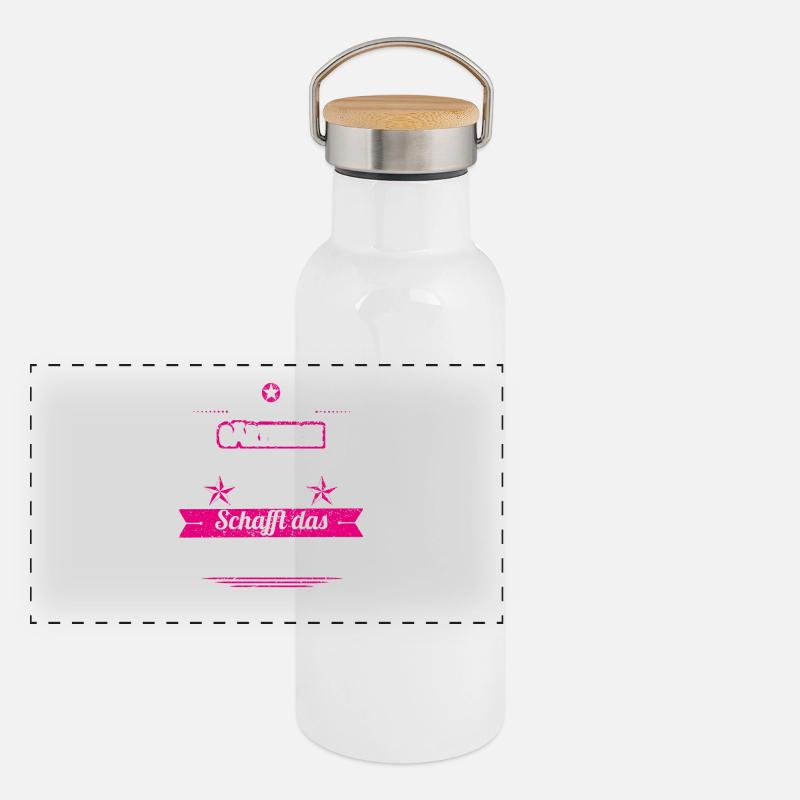 GESCHENK SCHAFFT DAS KEINE Gaertnerin Panorama Thermosflasche mit Bambusdeckel