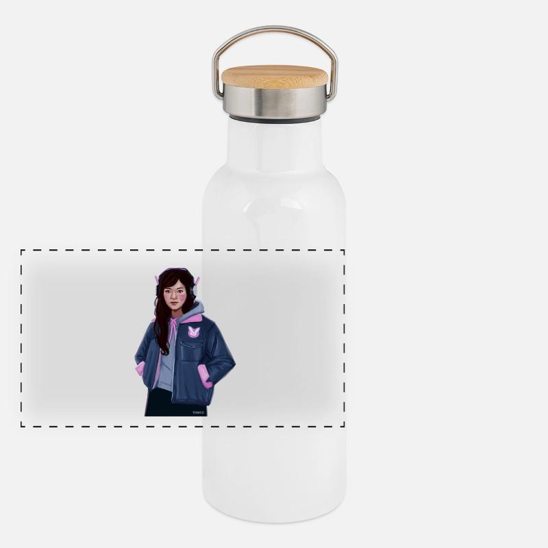 D Va Panorama Thermosflasche mit Bambusdeckel
