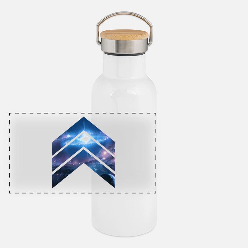 Milkyway Galaxy Gourde isotherme avec bouchon en bambou