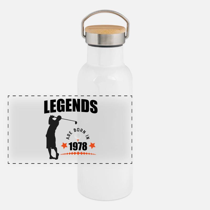 1978 Gourde isotherme avec bouchon en bambou