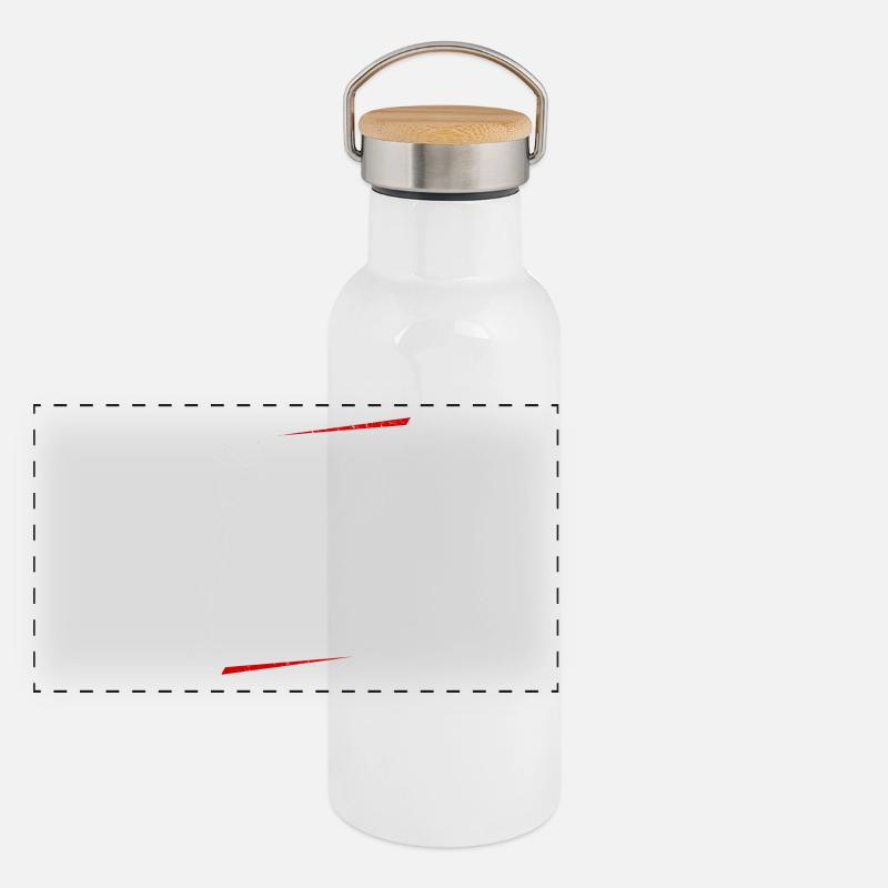 build tunne course de réparation fix répète idée cadeau Gourde isotherme avec bouchon en bambou