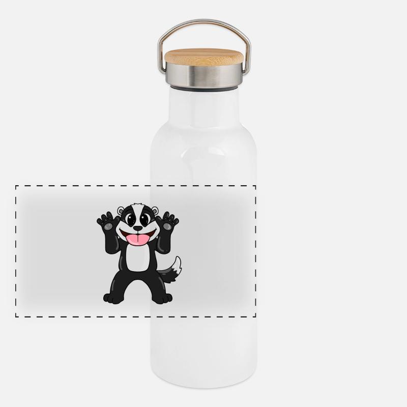 Badger Panoramic Thermal Bottle with Bamboo Lid