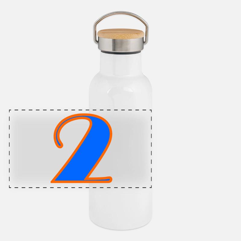 2. 2 ANS. 2e ANNIVERSAIRE. ANNIVERSAIRE 2 ANS. 2 Gourde isotherme avec bouchon en bambou