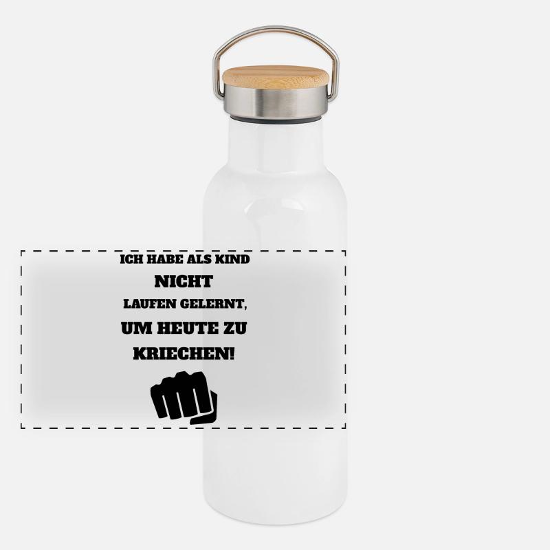 Cool saying Panoramic Thermal Bottle with Bamboo Lid