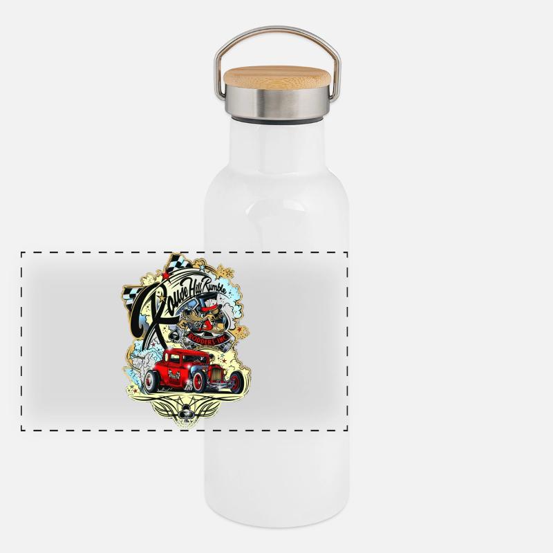 Hot Rod Panoramic Thermal Bottle with Bamboo Lid