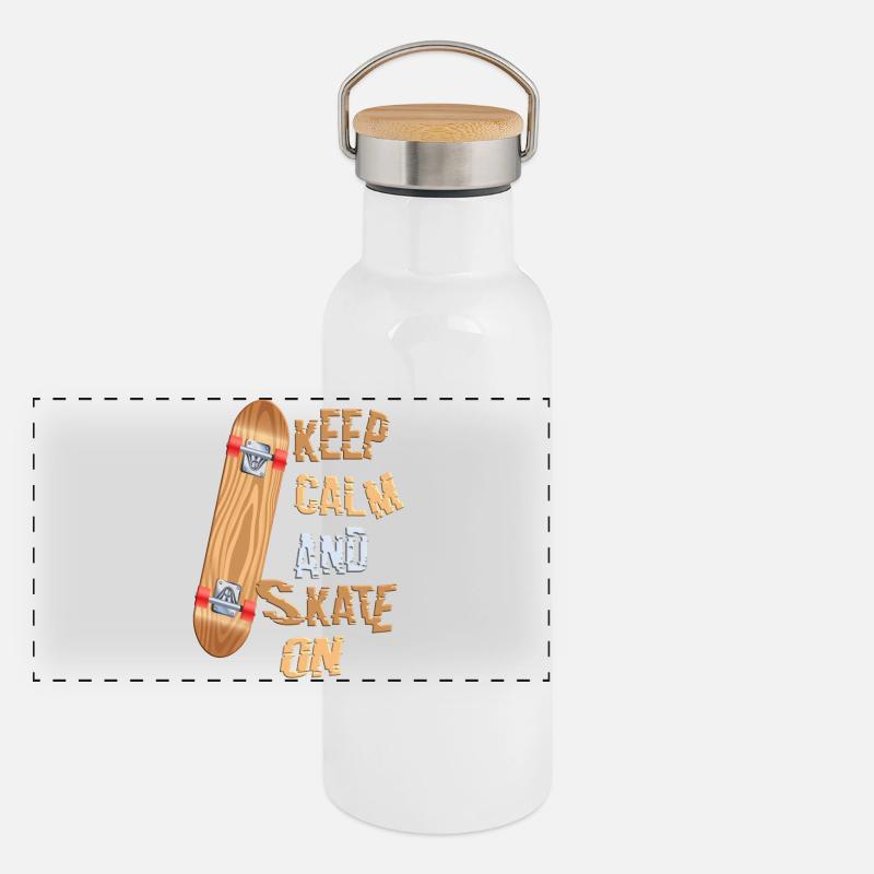 Skater Panoramic Thermal Bottle with Bamboo Lid