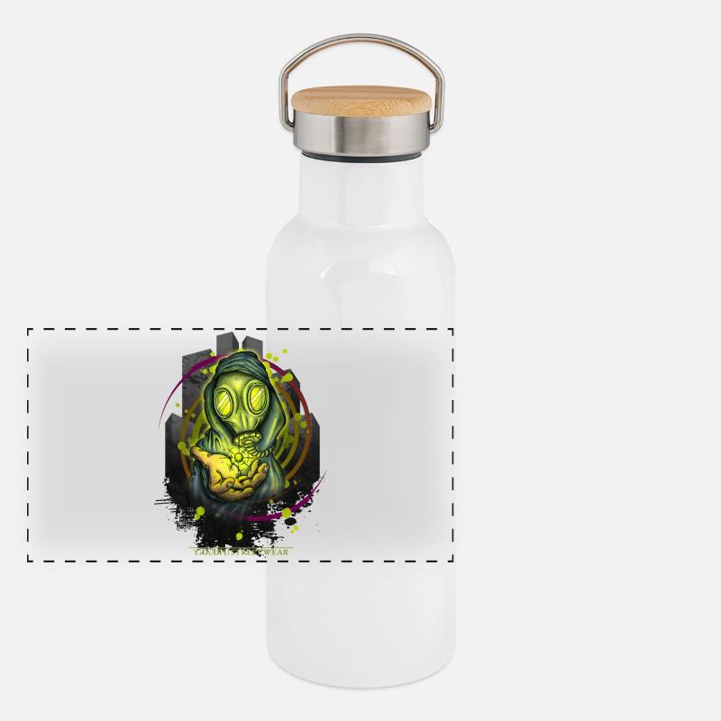 Take your pills Gourde isotherme avec bouchon en bambou