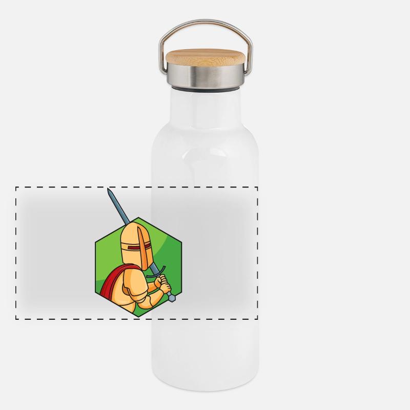 Petit Chevalier Gourde isotherme avec bouchon en bambou