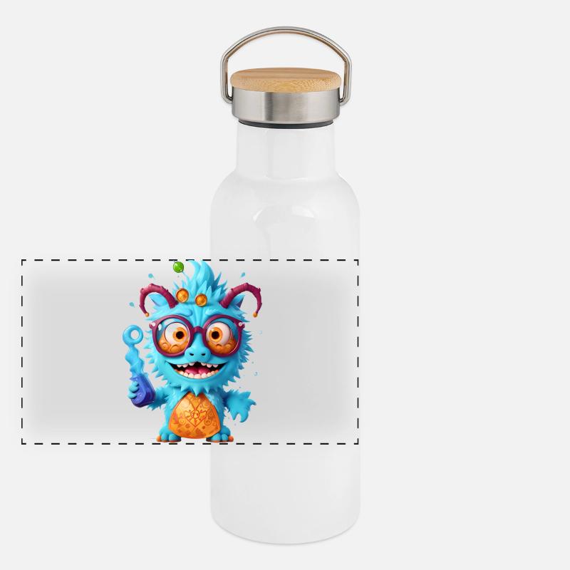 Professor Monster Panoramic Thermal Bottle with Bamboo Lid