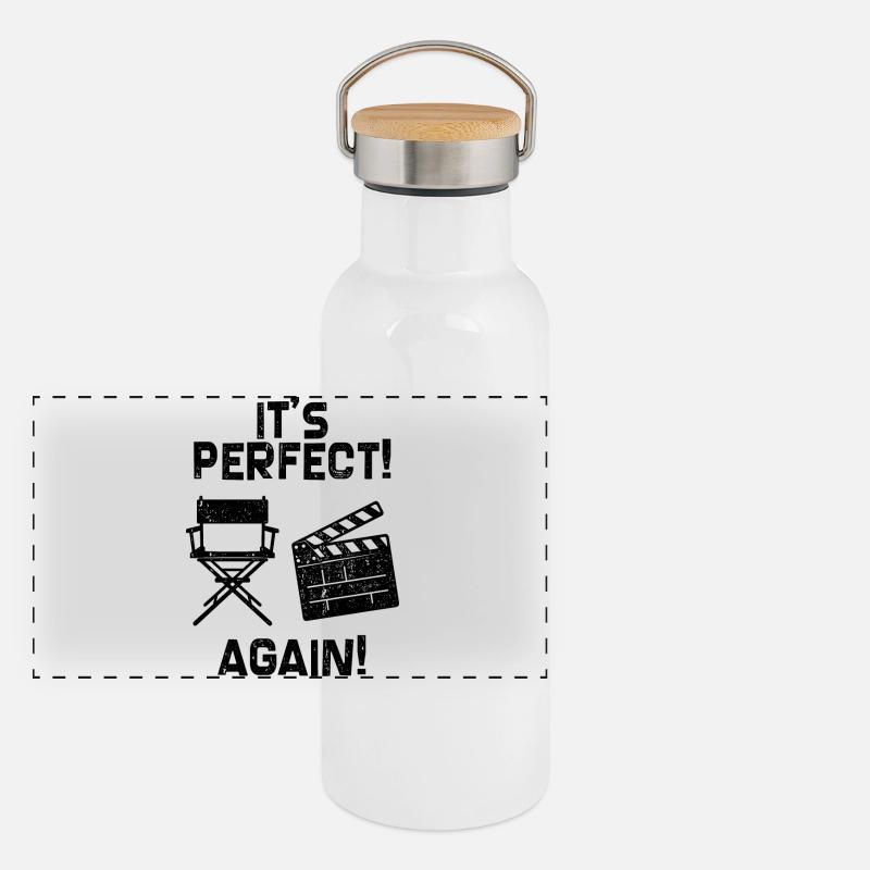 Job Work Statement Profession Director Career Panoramic Thermal Bottle with Bamboo Lid