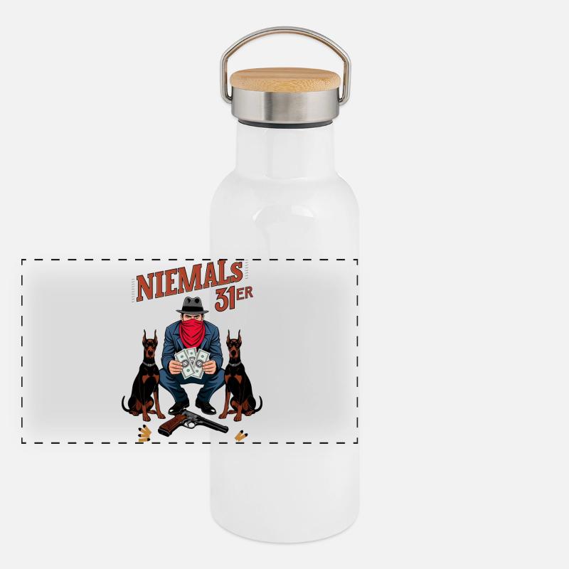 Never 31 Panoramic Thermal Bottle with Bamboo Lid