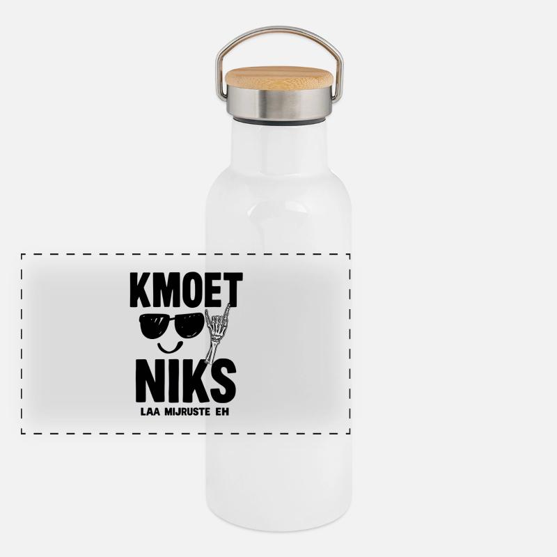 DU MUSST EINFACH NICHTS TUN — LAA MIJRUSTTE EH Panorama Thermosflasche mit Bambusdeckel