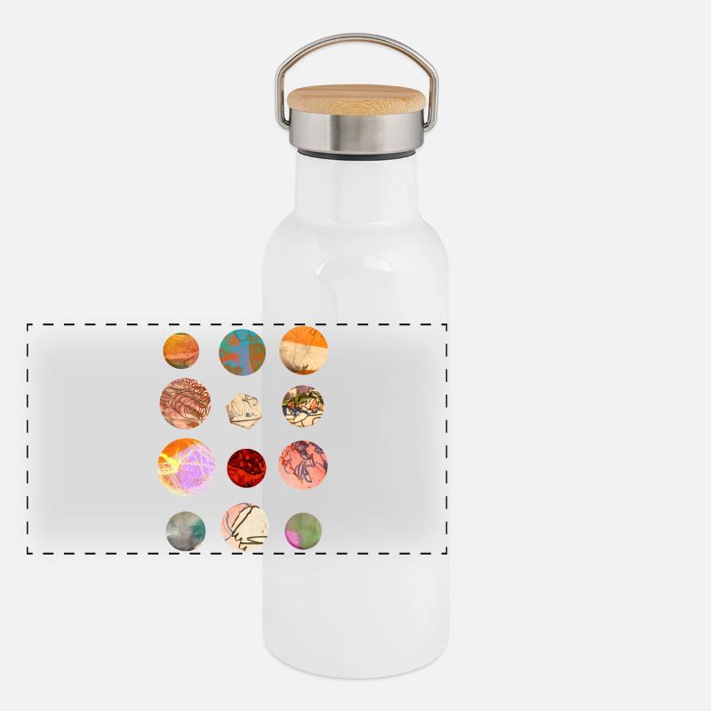 Marbres et planètes Gourde isotherme avec bouchon en bambou