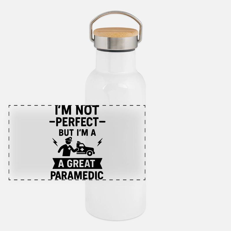 Super paramedic rescue Panoramic Thermal Bottle with Bamboo Lid