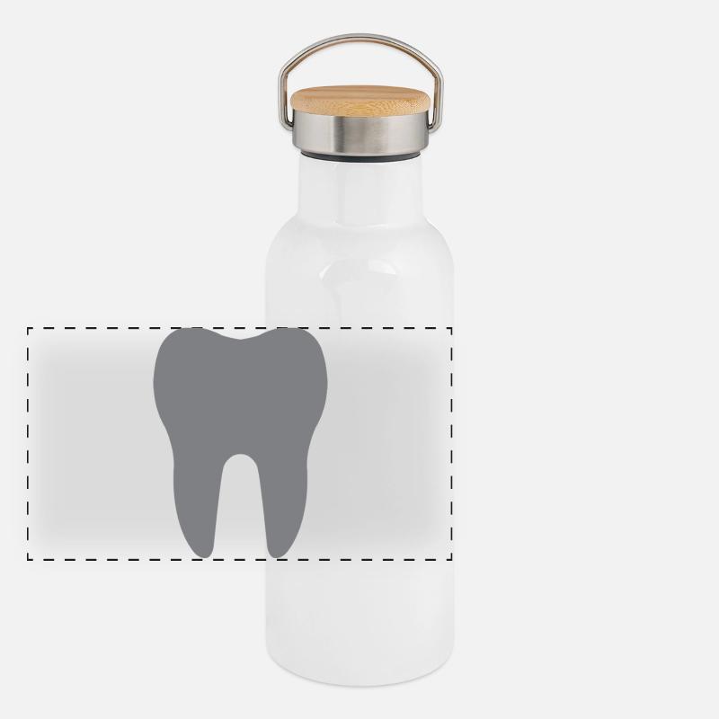 Gourde isotherme avec bouchon en bambou