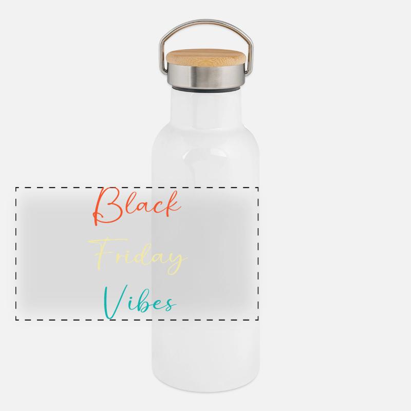 Kaufrausch Black Friday Panorama Thermosflasche mit Bambusdeckel