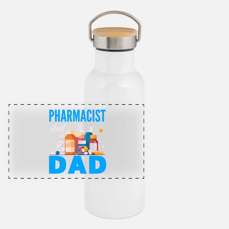 Panorama Thermosflasche mit Bambusdeckel