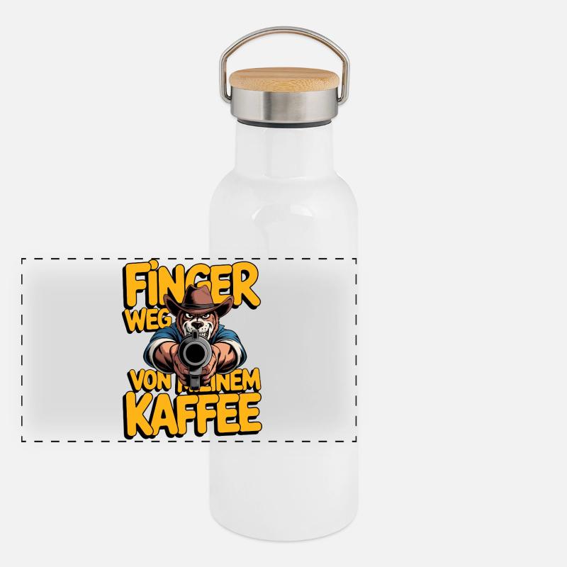 Hands off my coffee Panoramic Thermal Bottle with Bamboo Lid