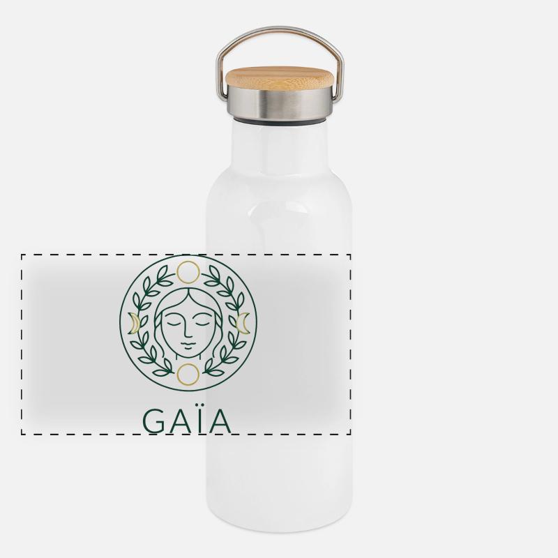 Gaïa - Mère Nature - Arbre de Vie Gourde isotherme avec bouchon en bambou