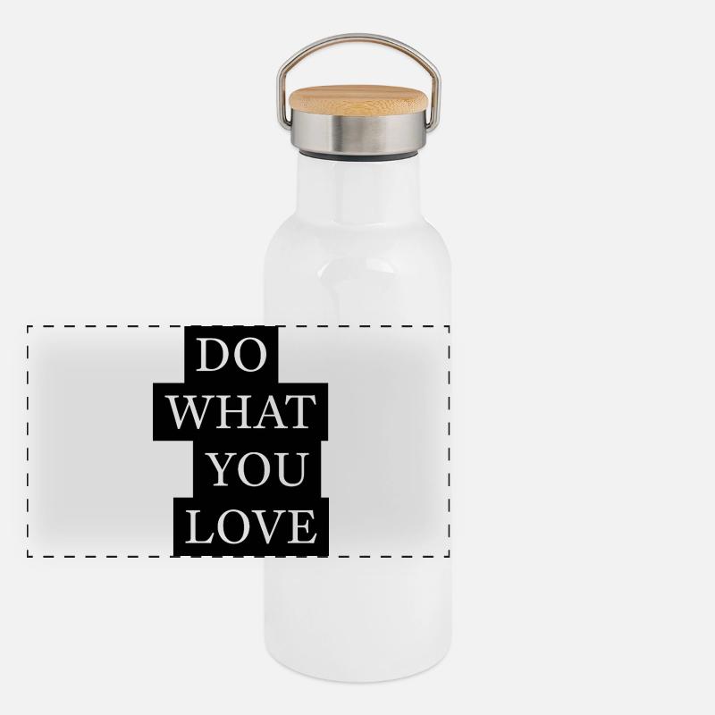 Do What You Love Statement Panoramic Thermal Bottle with Bamboo Lid