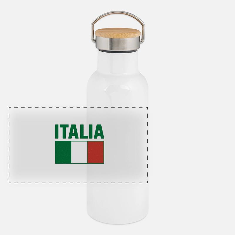 Italia Panoramic Thermal Bottle with Bamboo Lid