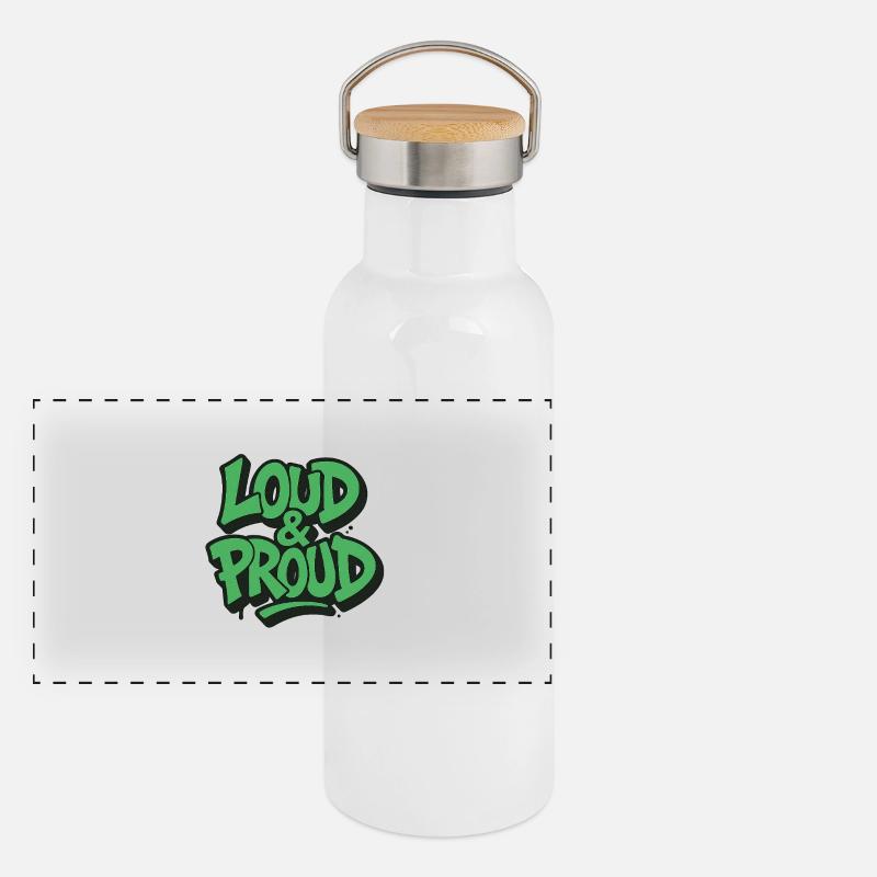 Loud & Proud Panoramic Thermal Bottle with Bamboo Lid