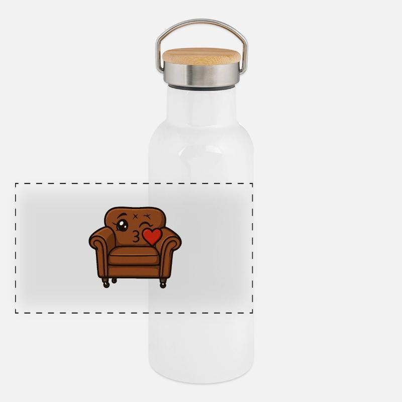 Couchi kisses Panoramic Thermal Bottle with Bamboo Lid
