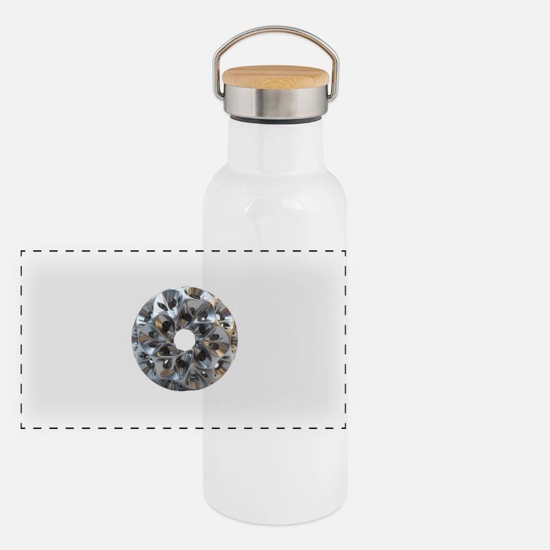 Panorama Thermosflasche mit Bambusdeckel