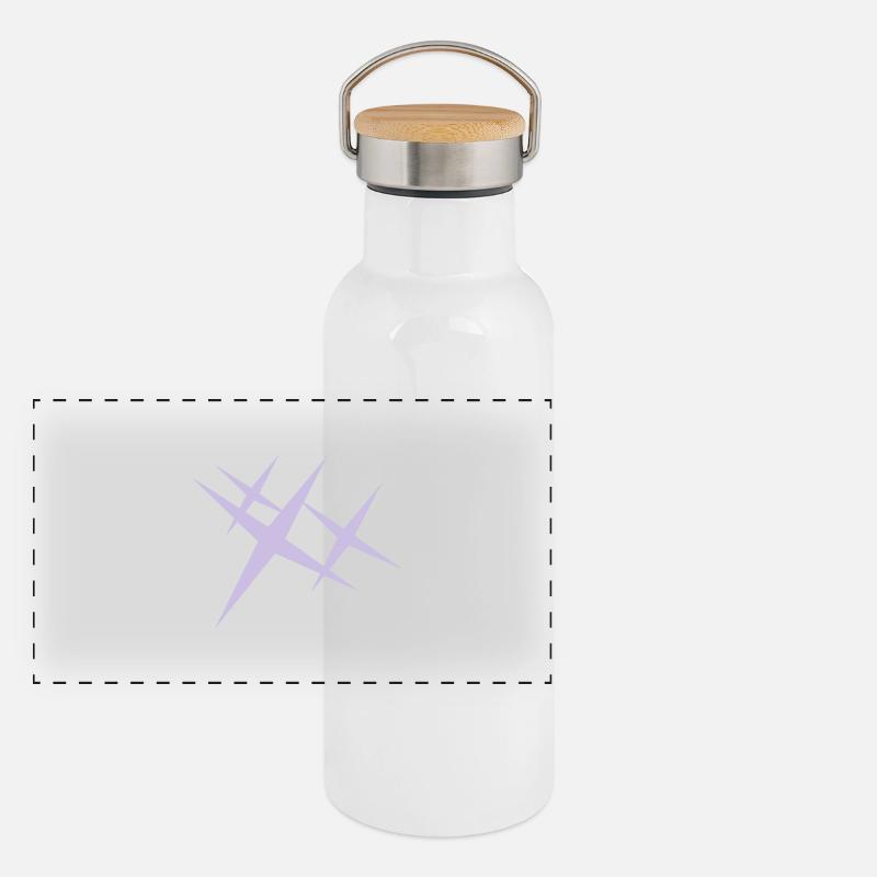 Glitzer / sparkle (1c) Panoramic Thermal Bottle with Bamboo Lid