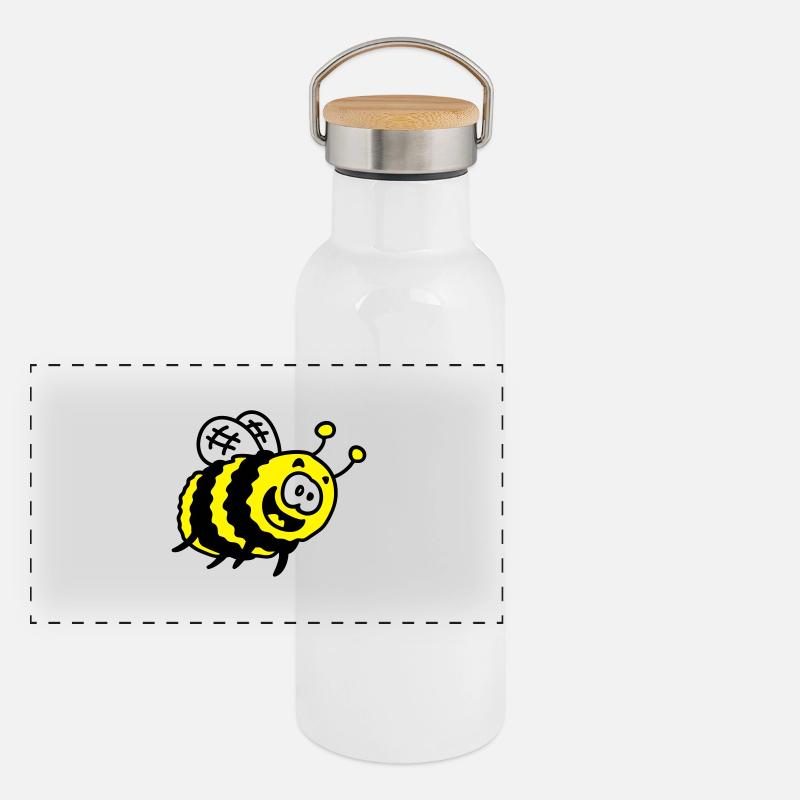 bourdon drôle Gourde isotherme avec bouchon en bambou