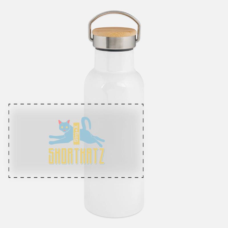 Shortkatz Panorama Thermosflasche mit Bambusdeckel