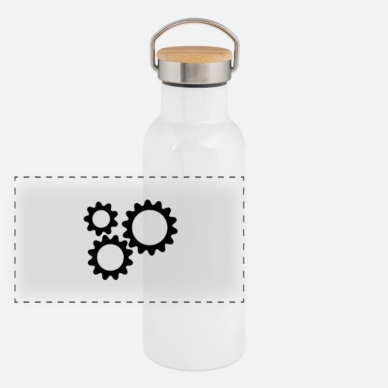 Vitesses, vitesse Gourde isotherme avec bouchon en bambou