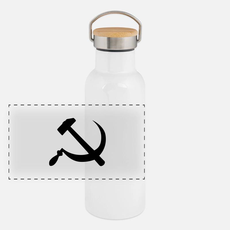 Hammer Siche Panorama Thermosflasche mit Bambusdeckel