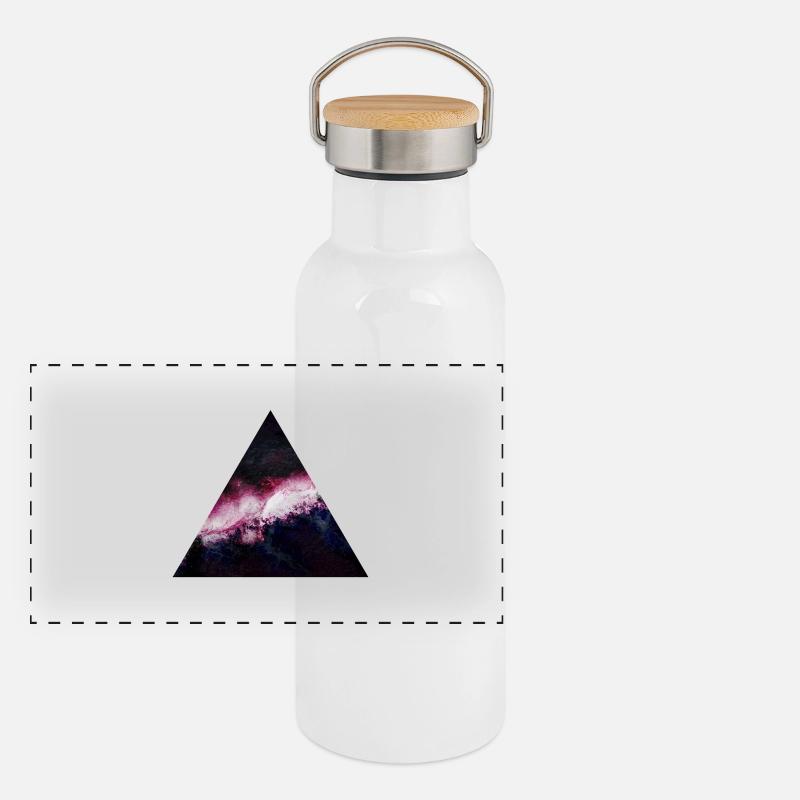 triangle galaxy galaxie du triangle Gourde isotherme avec bouchon en bambou