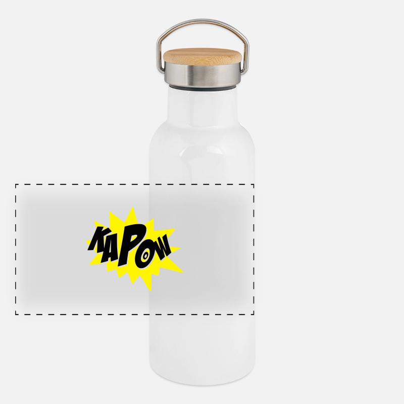 kapow Panoramic Thermal Bottle with Bamboo Lid