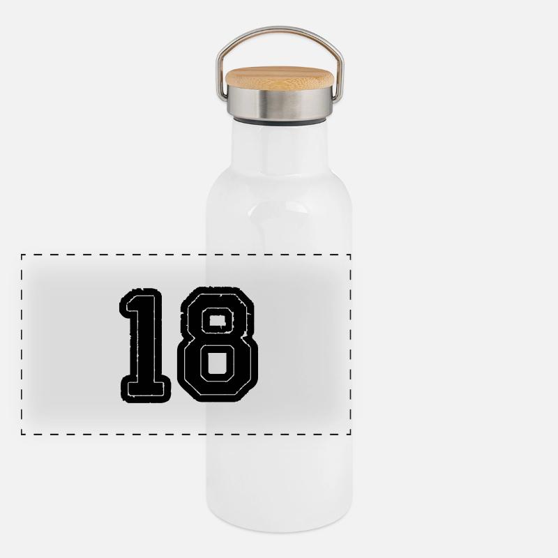 18 Panorama Thermosflasche mit Bambusdeckel