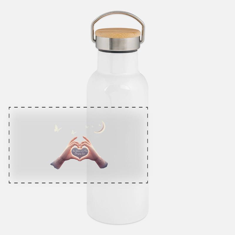 CHANGER DES VIES Gourde isotherme avec bouchon en bambou