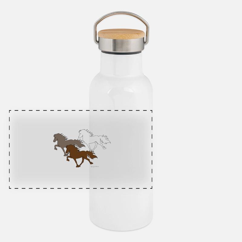Icelandic Spirit Gourde isotherme avec bouchon en bambou