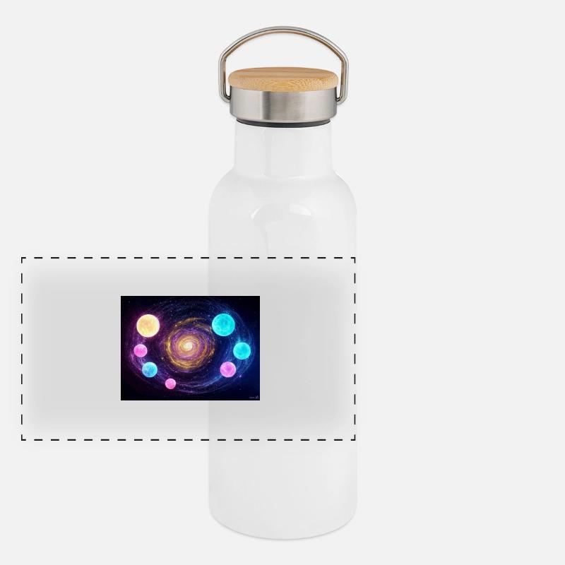 NovaSpark Panorama Thermosflasche mit Bambusdeckel