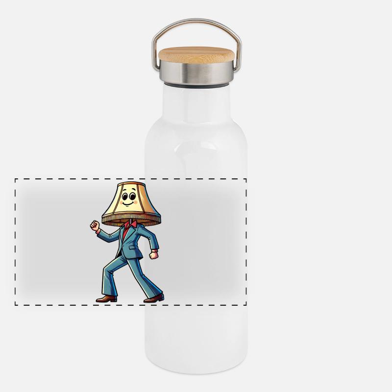 Lampe du samedi soir Gourde isotherme avec bouchon en bambou
