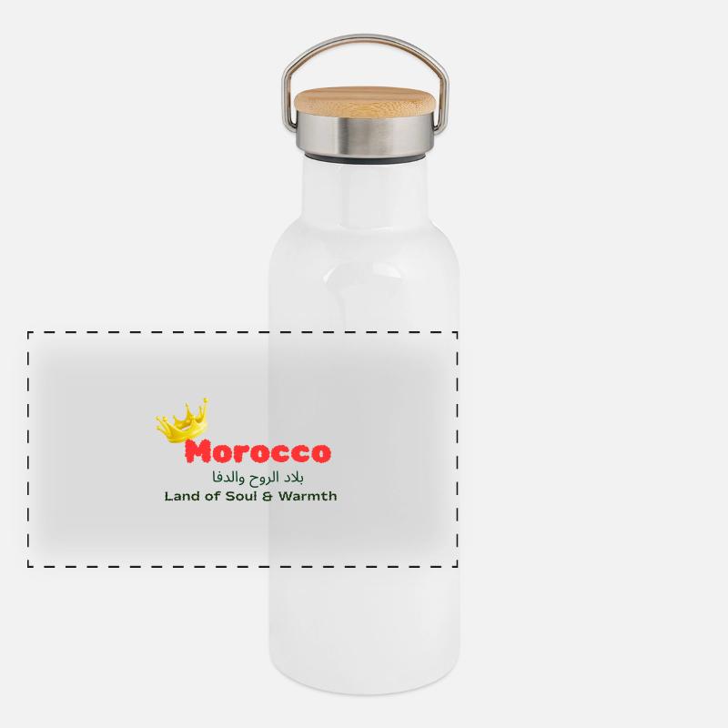 Morocco  Panoramic Thermal Bottle with Bamboo Lid