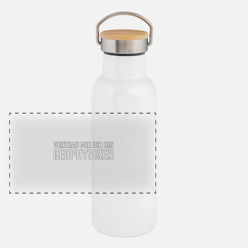Geophysicist Trust Me Geophysics Panoramic Thermal Bottle with Bamboo Lid