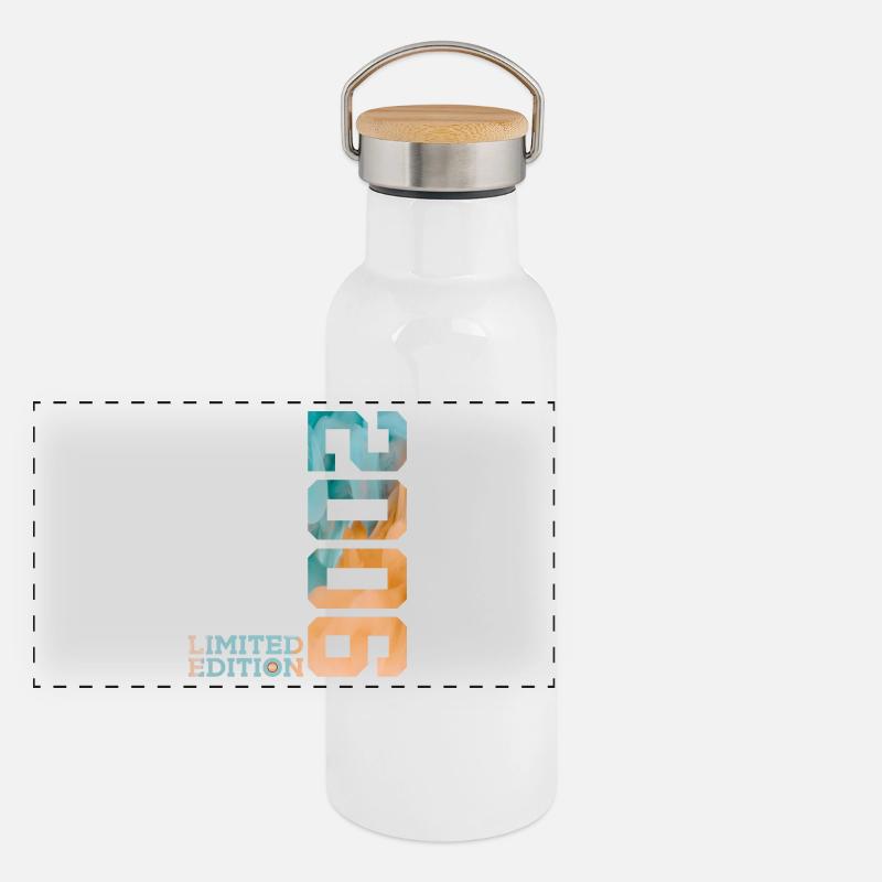 20. GEBURTSTAG LIMITED EDITION 2006 Panorama Thermosflasche mit Bambusdeckel