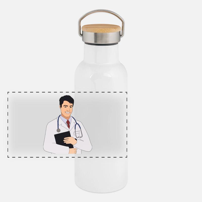 doctor Panoramic Thermal Bottle with Bamboo Lid