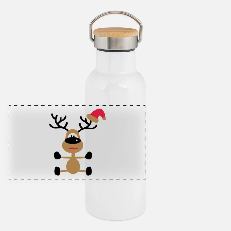 Christmas Panoramic Thermal Bottle with Bamboo Lid
