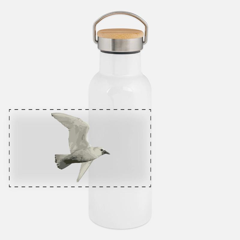 Oiseau Gourde isotherme avec bouchon en bambou