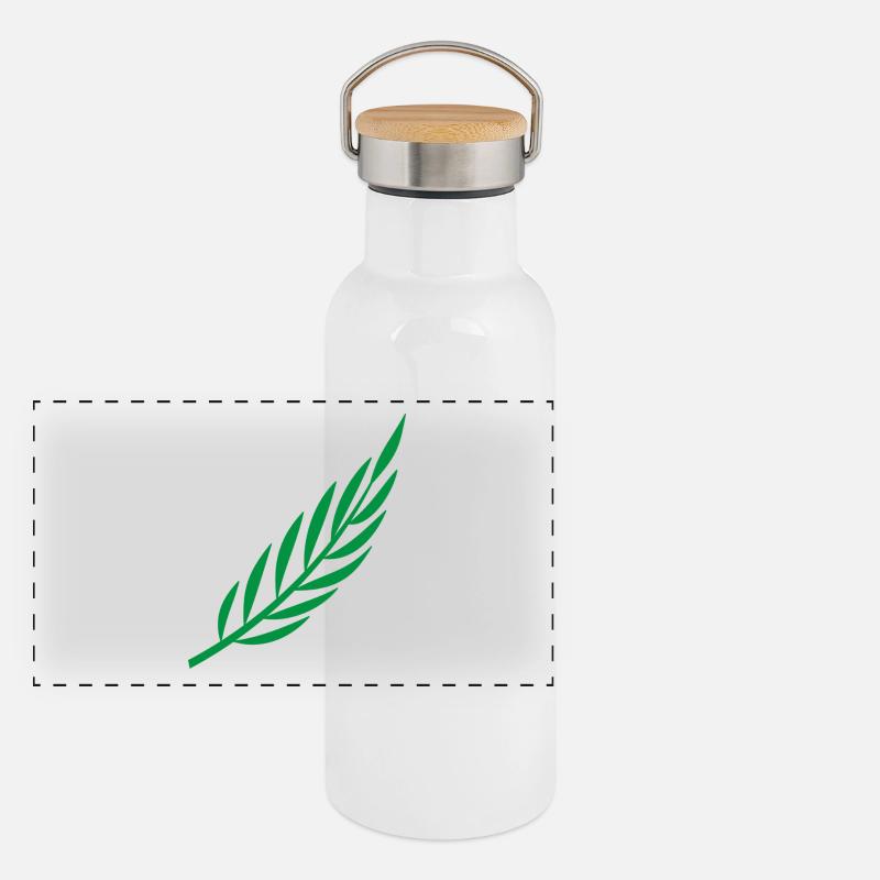 Laurel branch Panoramic Thermal Bottle with Bamboo Lid