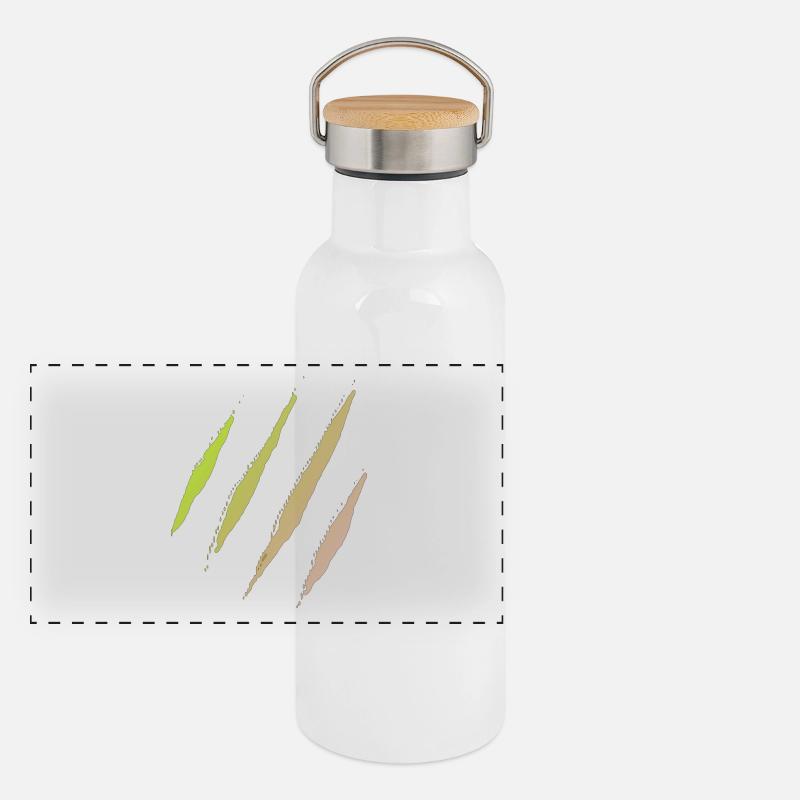 Griffes Gourde isotherme avec bouchon en bambou